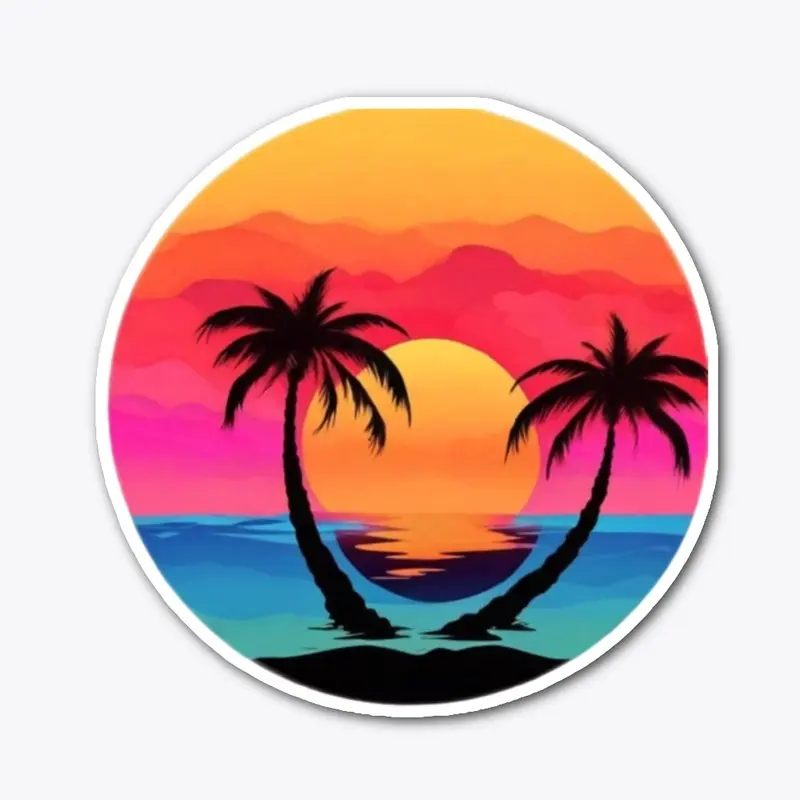 Sunset Palm TreeUnique Design collection